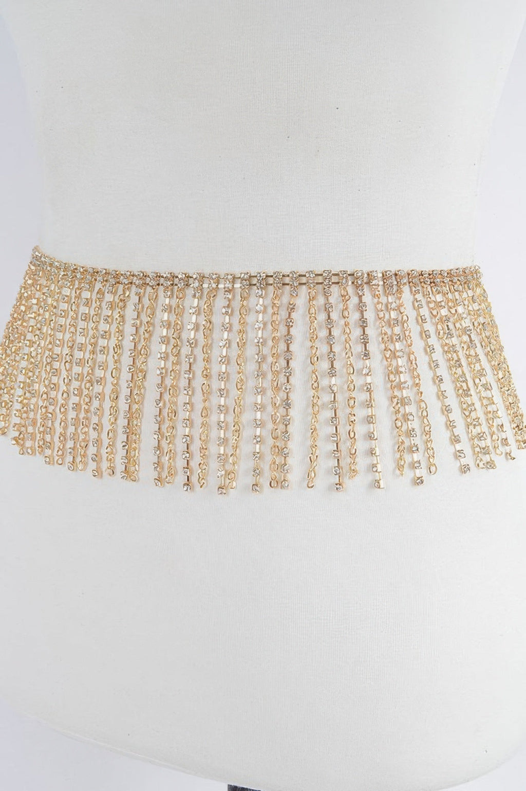 Rhinestone Curtain Belt