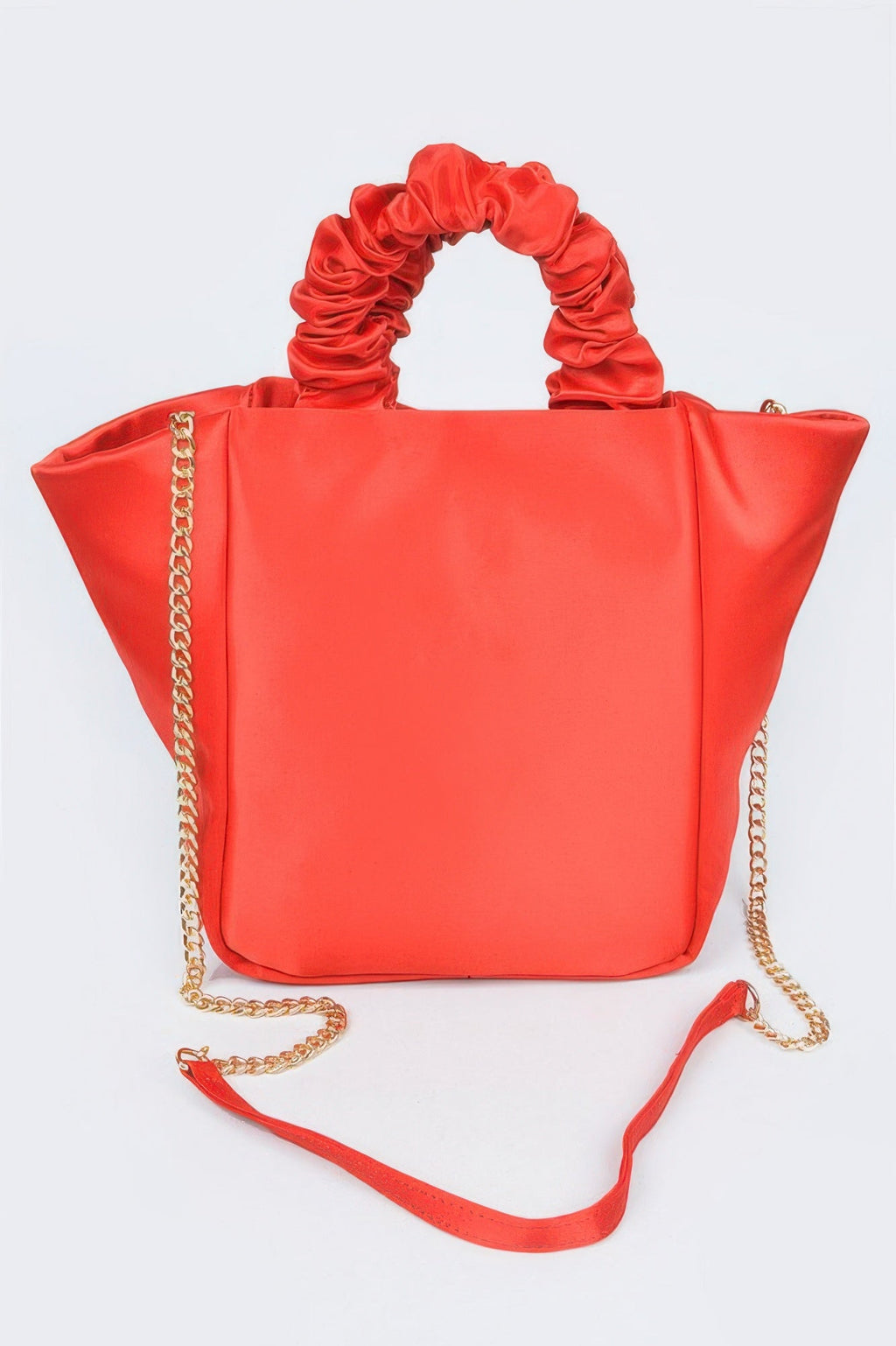 Satin Tote Bag W/chain