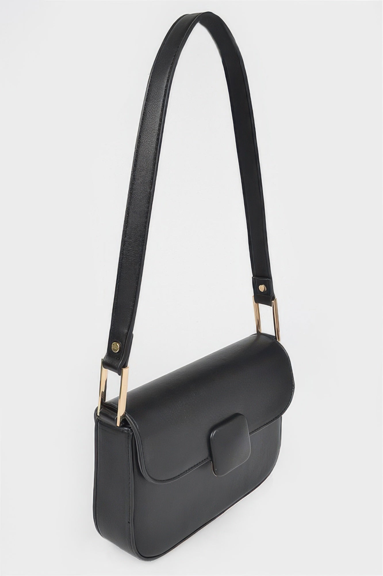 Faux Leather Shoulder Bag