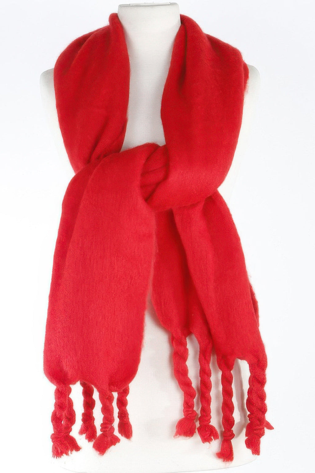 Soft Twisted Fringe Scarf