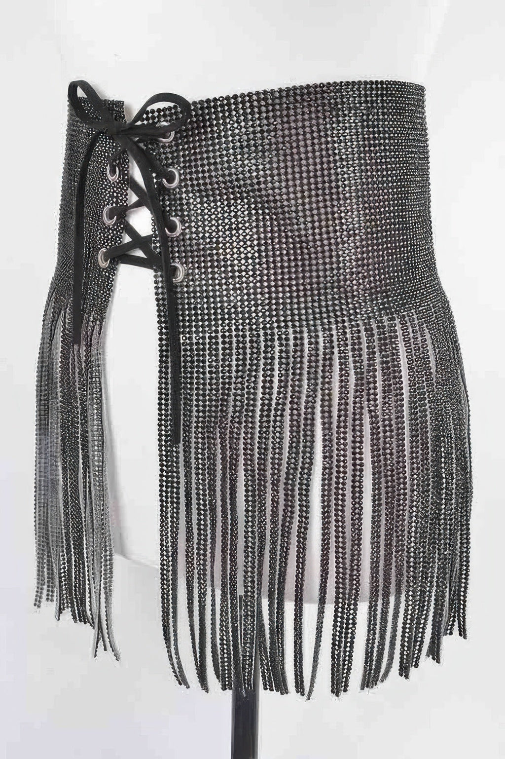 Rhinestone Fringe Belt