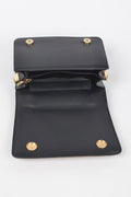 Pleated Faux Leather Color Chain Bag