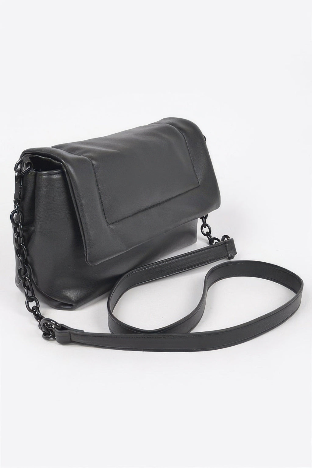 Faux Leather Shoulder Bag
