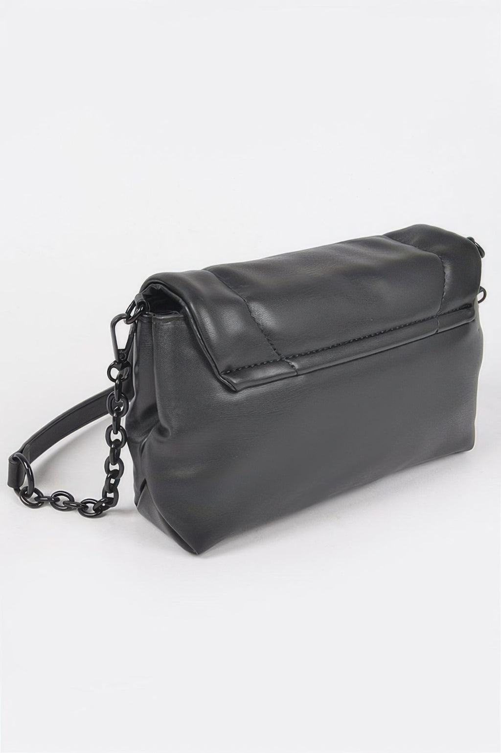 Faux Leather Shoulder Bag