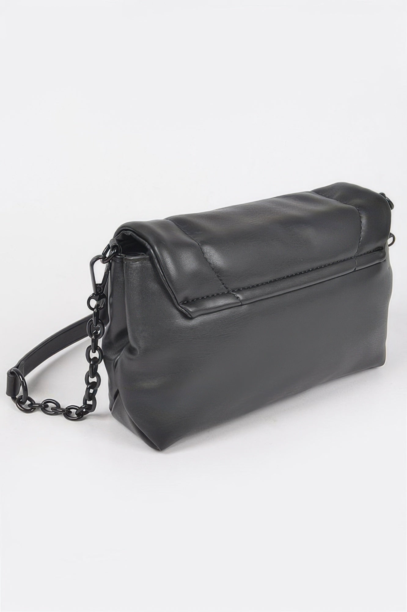 Faux Leather Shoulder Bag