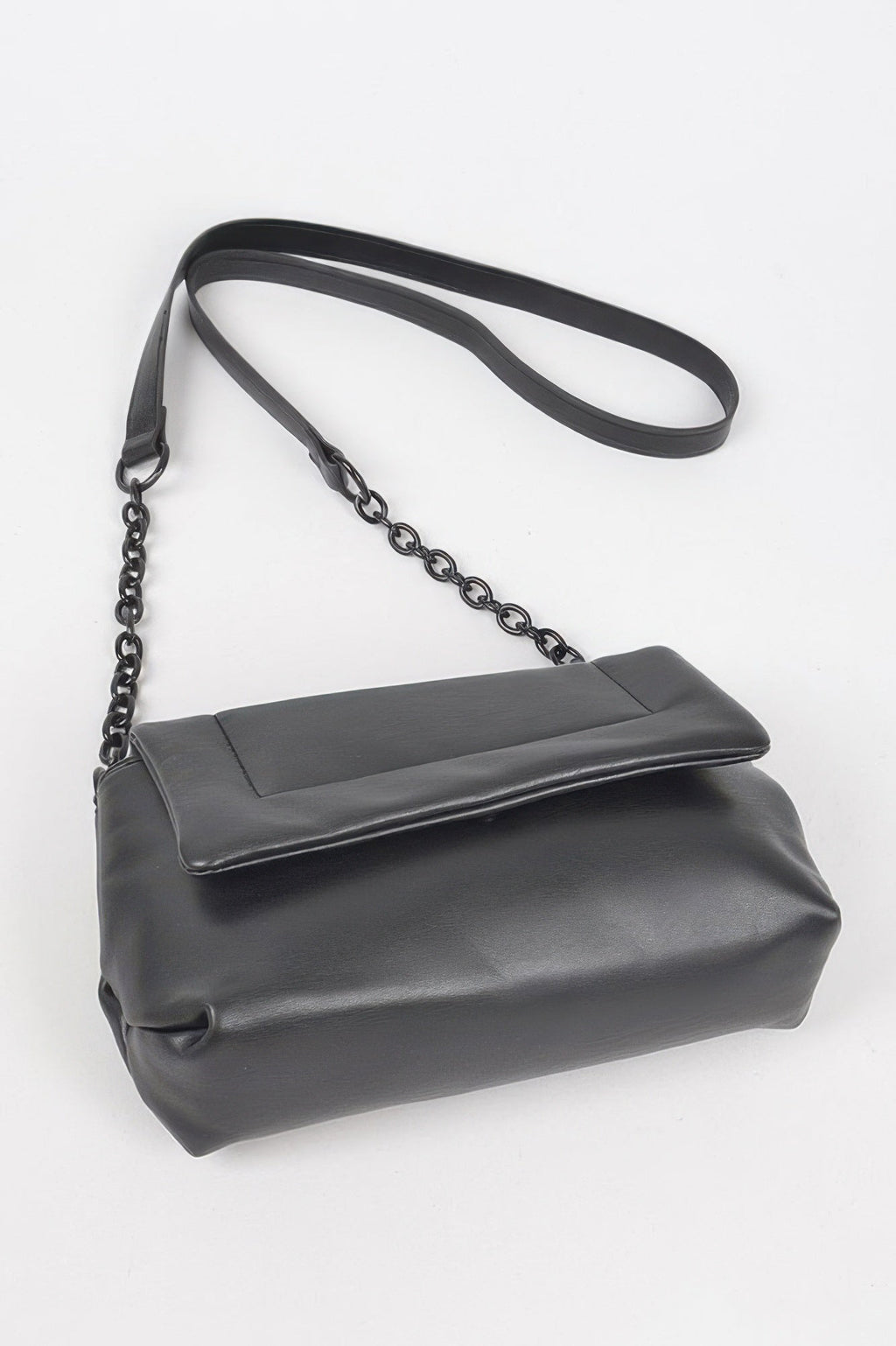 Faux Leather Shoulder Bag