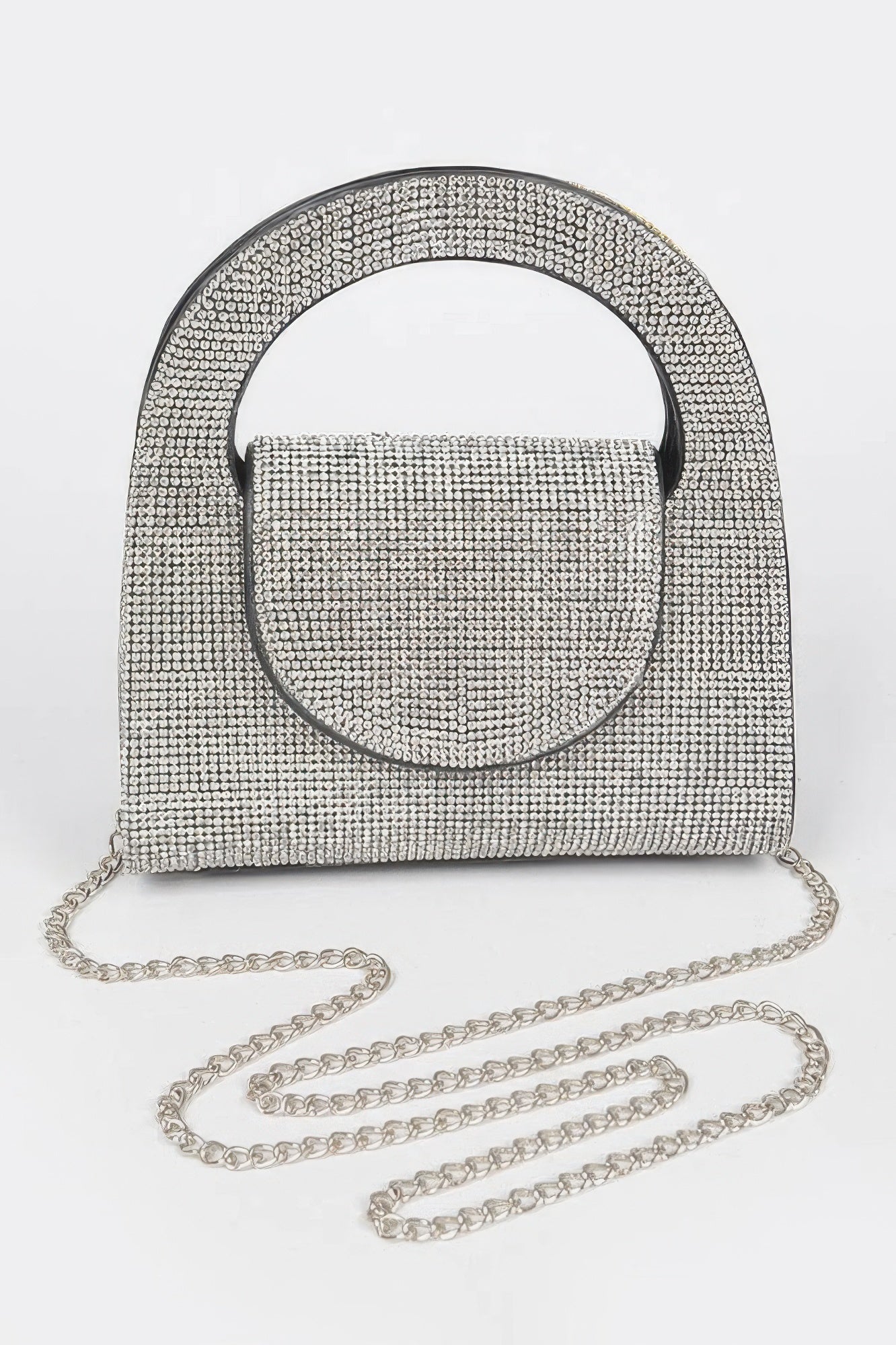 Rhinestone Top Handle Bag