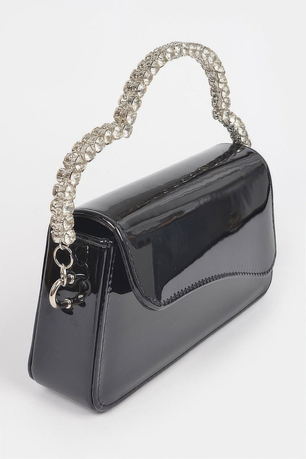 Glitter Rhinestone Handle Bag
