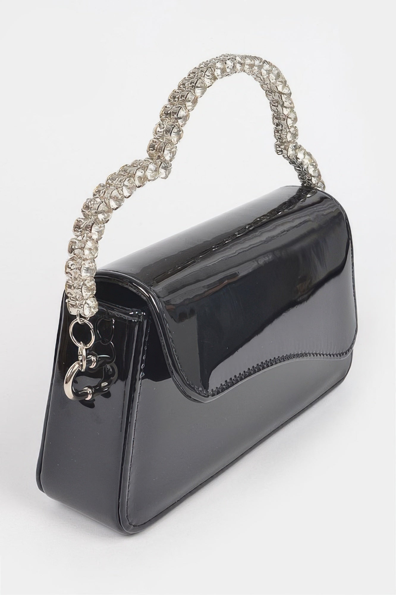 Glitter Rhinestone Handle Bag