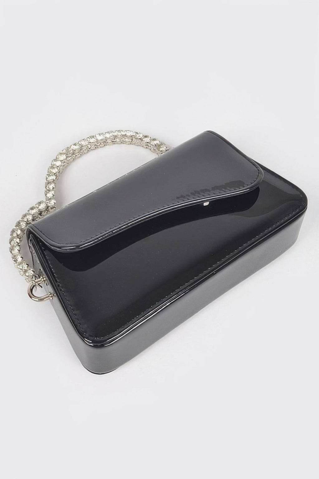 Glitter Rhinestone Handle Bag