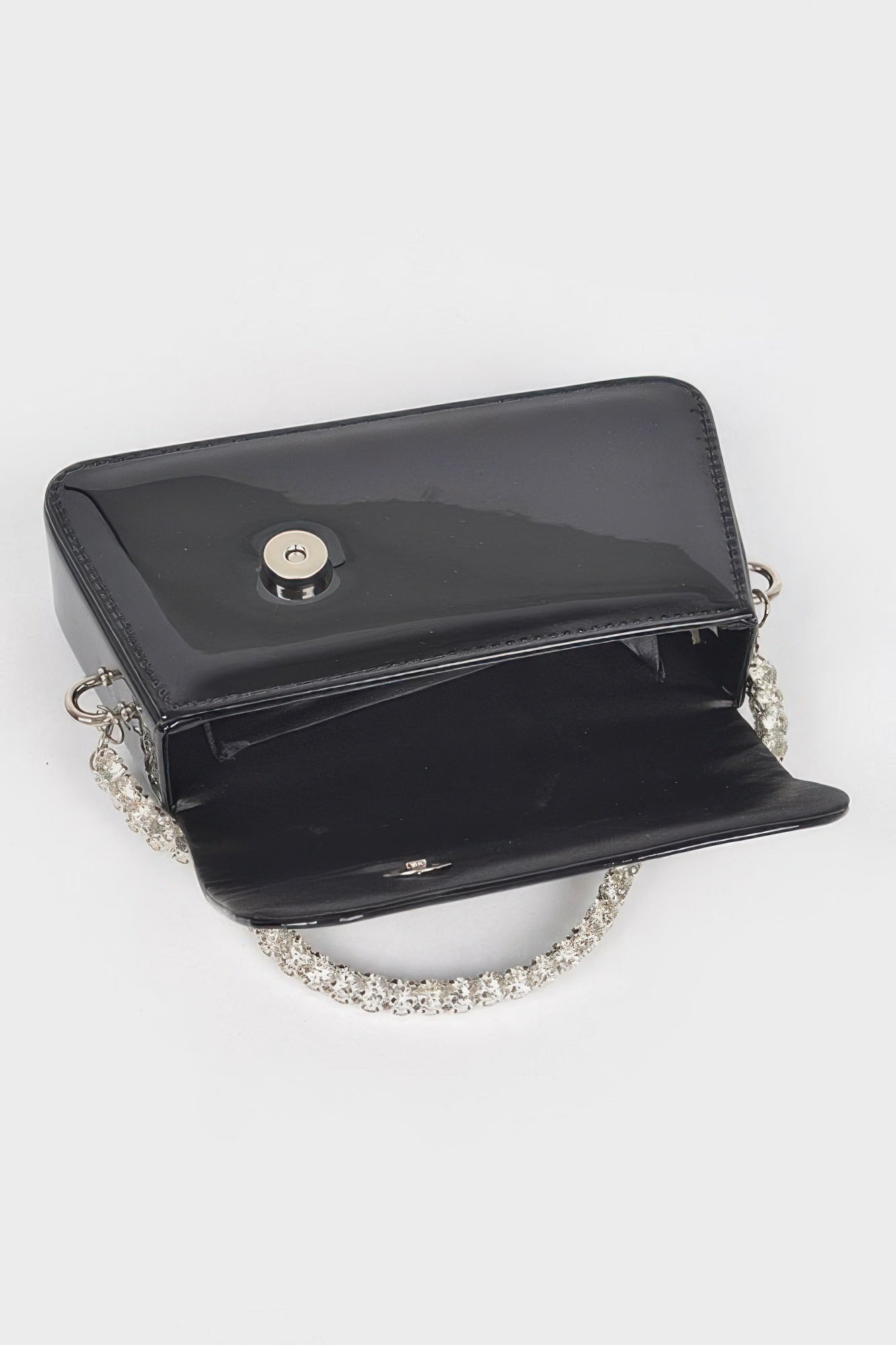 Glitter Rhinestone Handle Bag