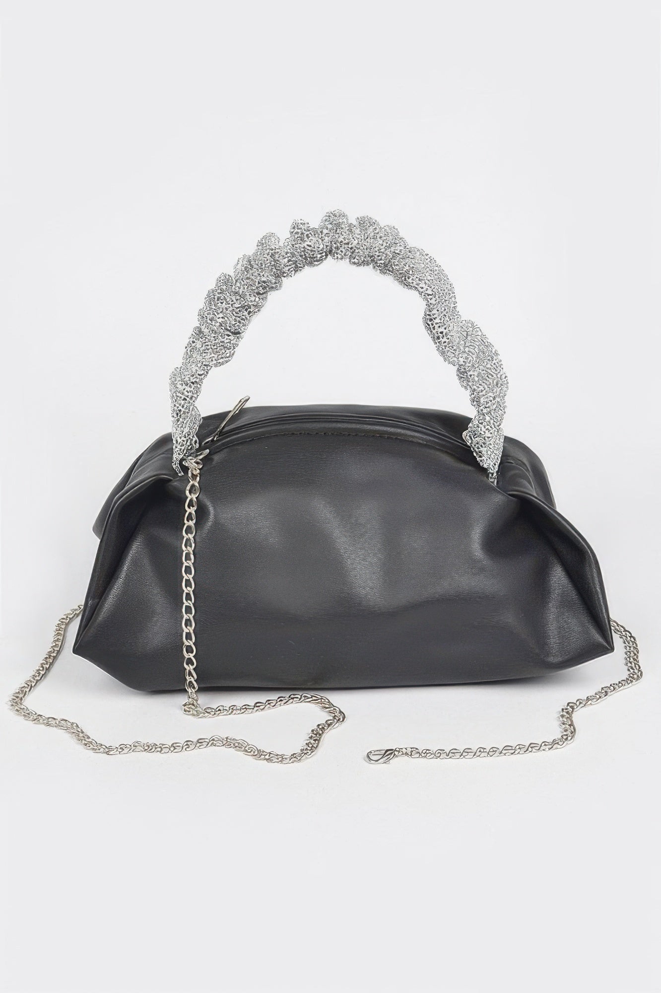 Faux Leather Shoulder Bag