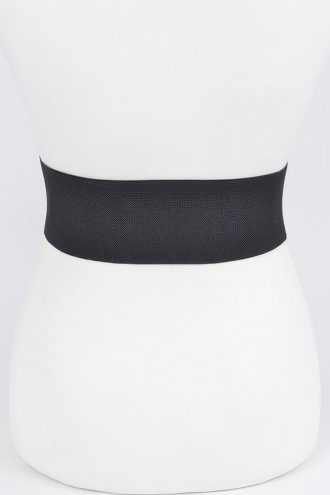 Faux Pearl Buckle Stretch Belt