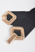 Big Metal Buckle Stretch Belt