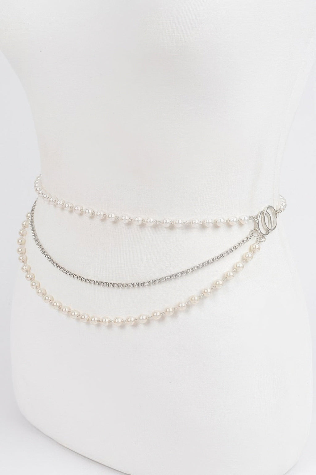 Pearl Layered Chain Belt