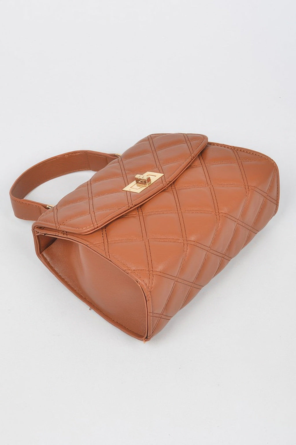 Quilted Top Handle Crossbody Bag