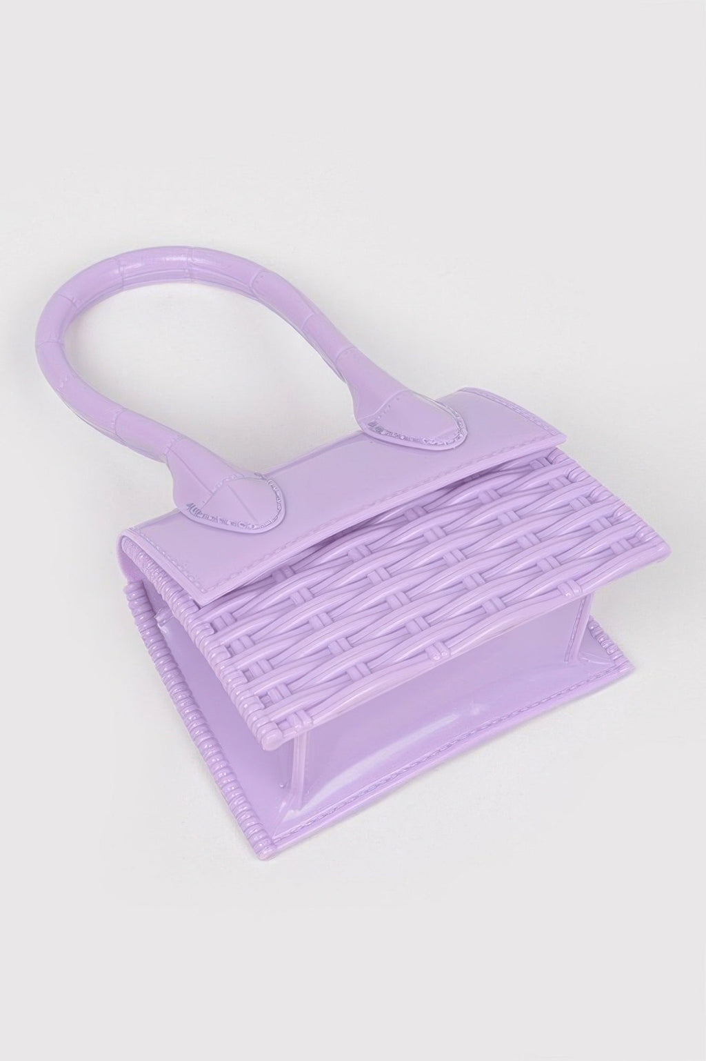 Weaved Top Handle Clutch