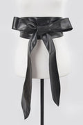Faux Leather Kimono Belt