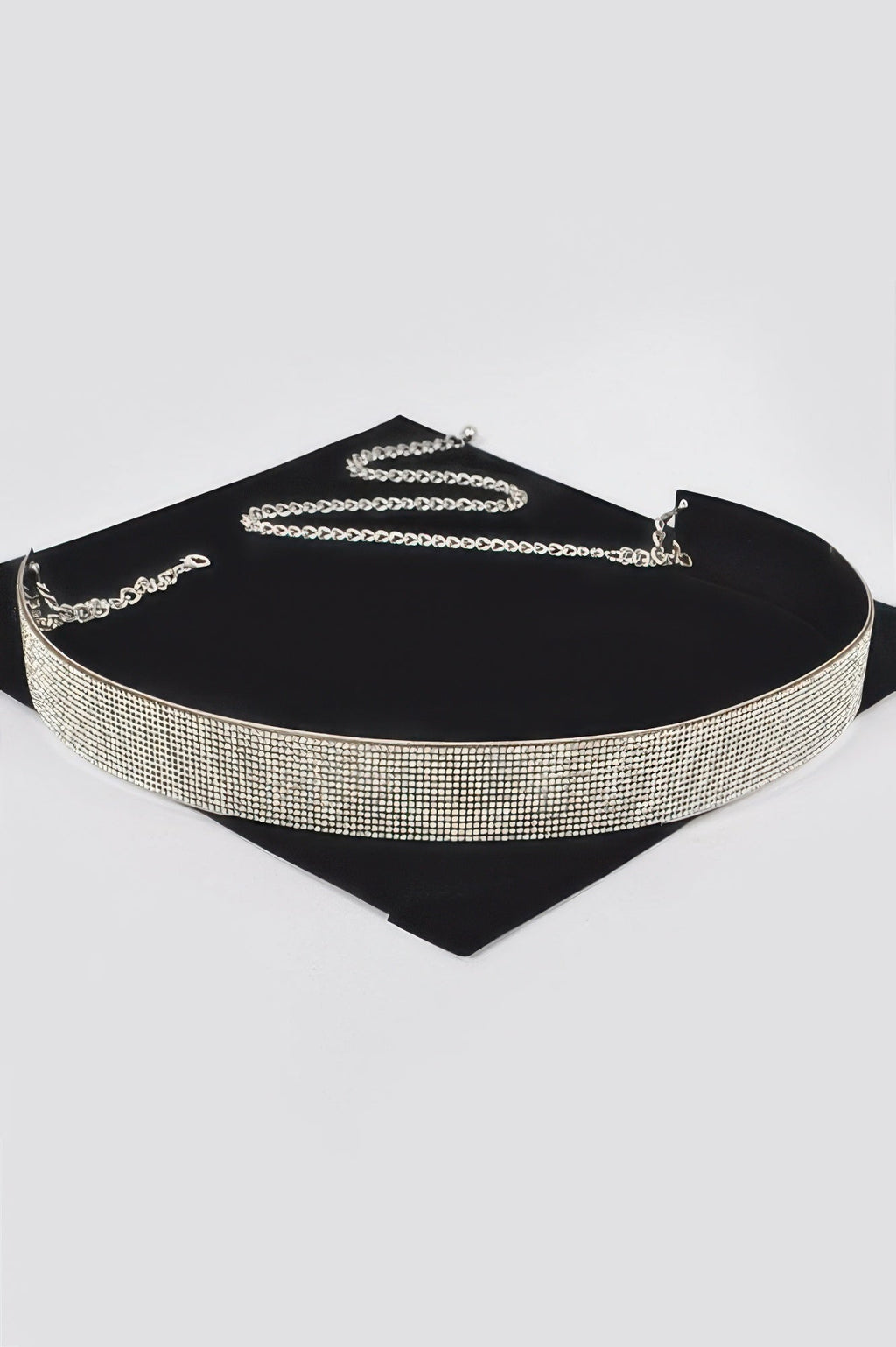 Rhinestone Metal Waist Belt