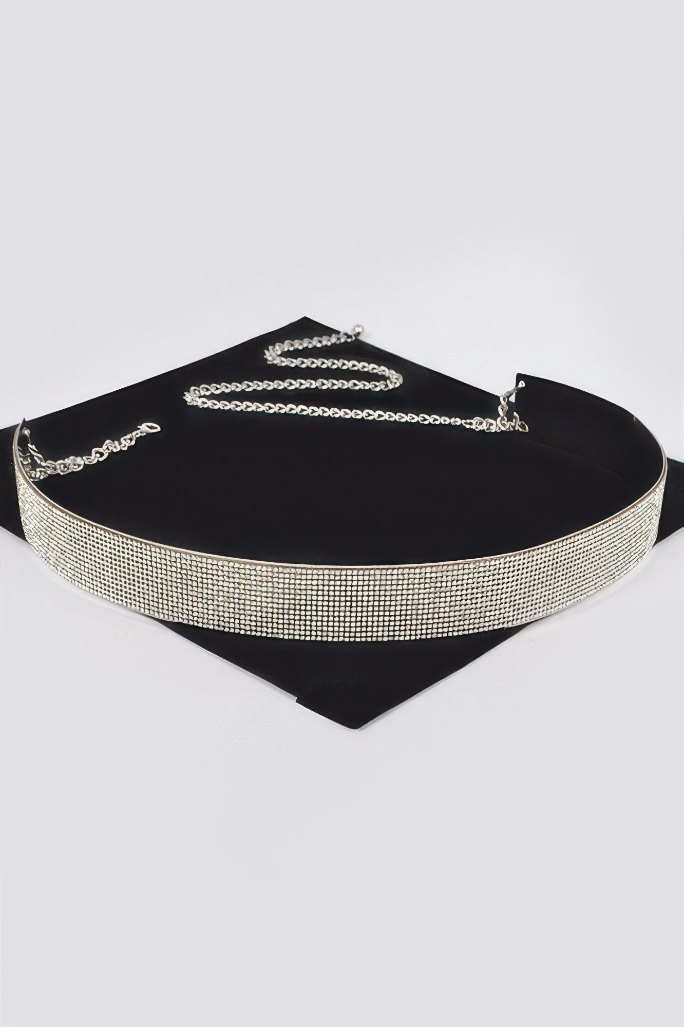 Rhinestone Metal Waist Belt
