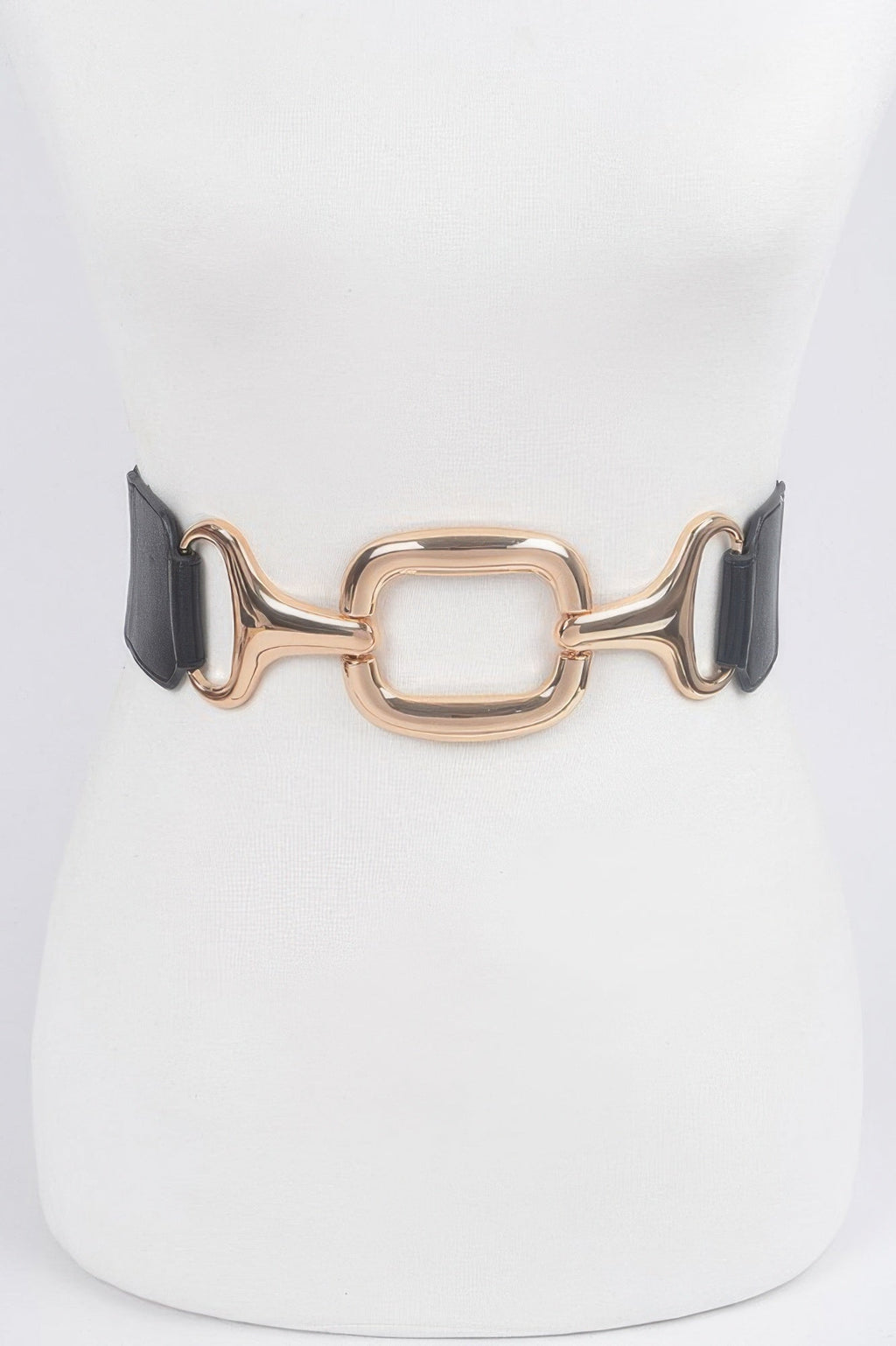 Metal Buckle Stretch Waist Belt