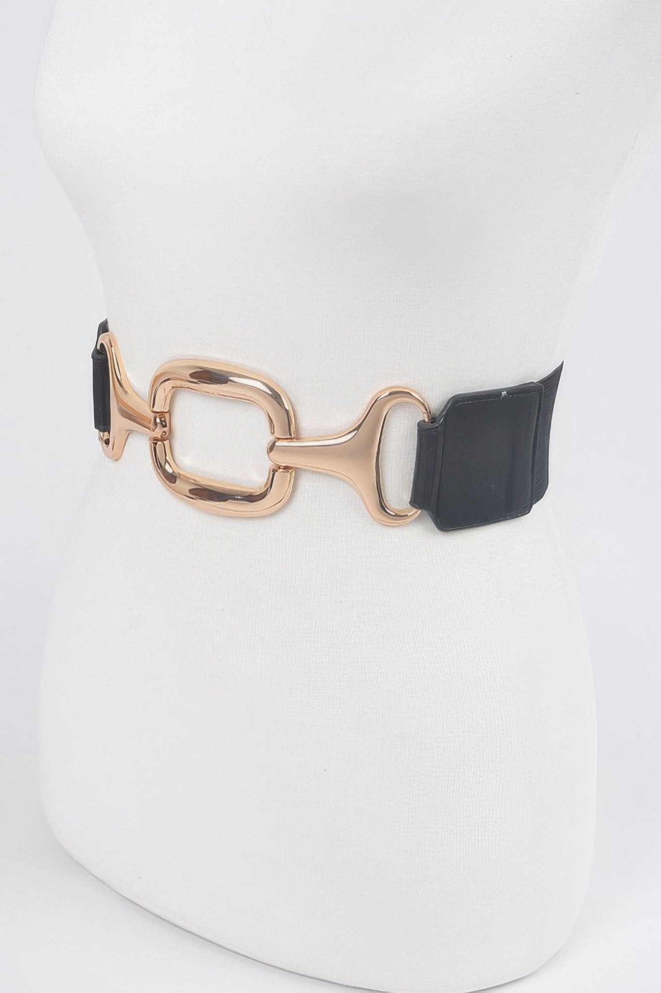 Metal Buckle Stretch Waist Belt