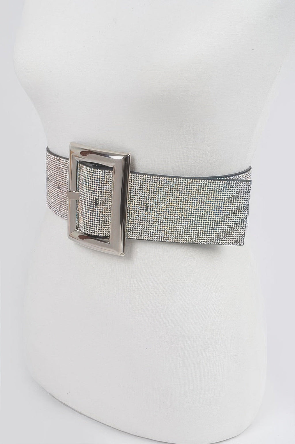 Square Metal Rhinestone Belt