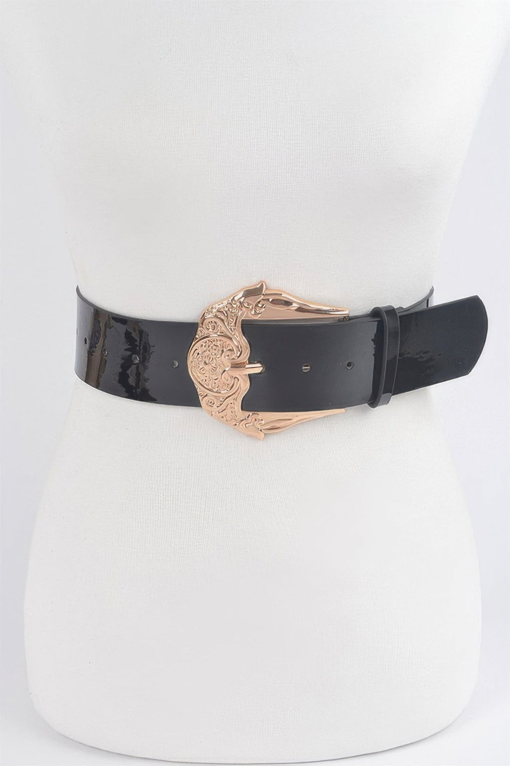 Metal Buckle Enamel Belt