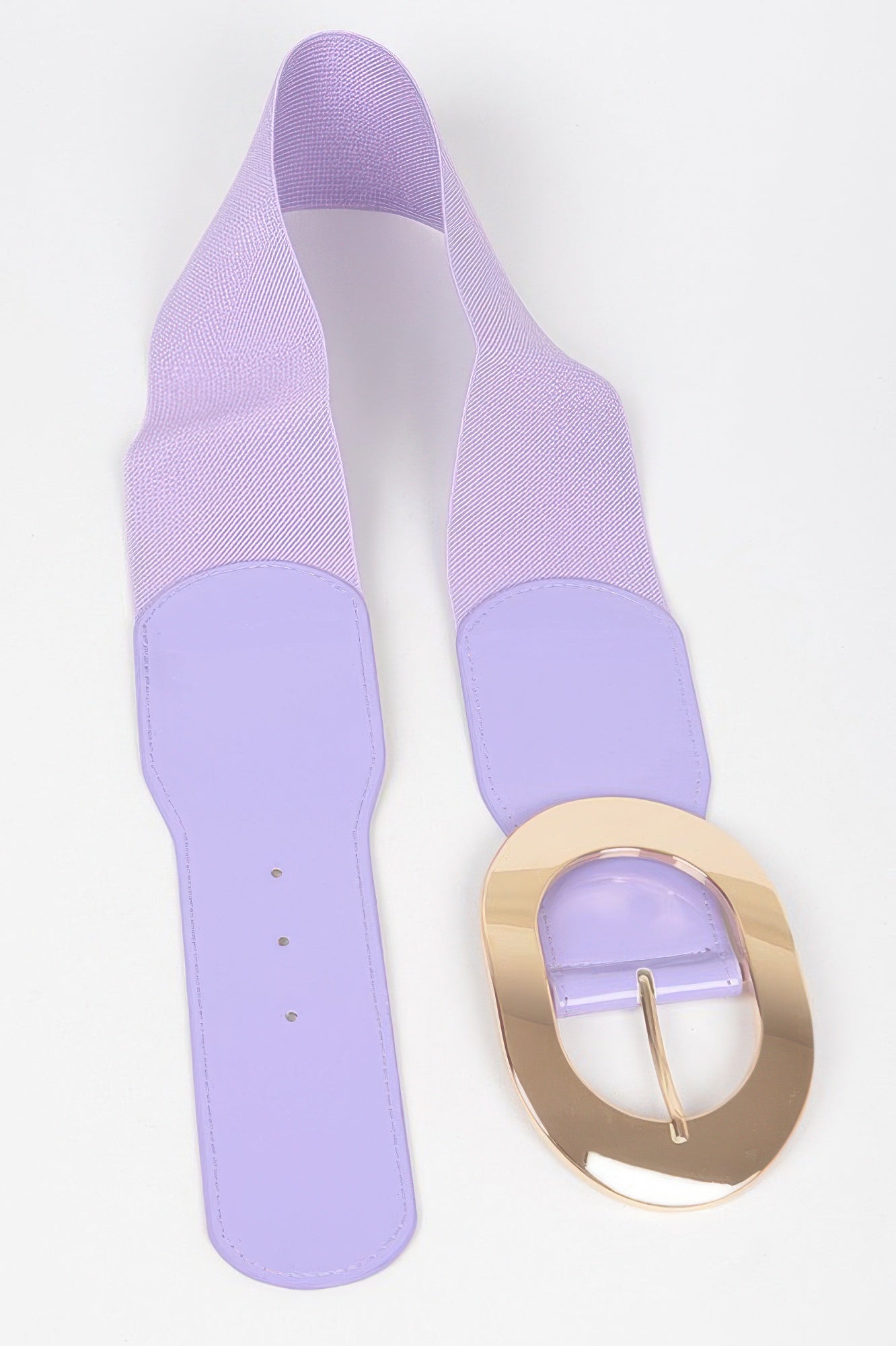 Metal Buckle Enamel Stretch Waist Belt