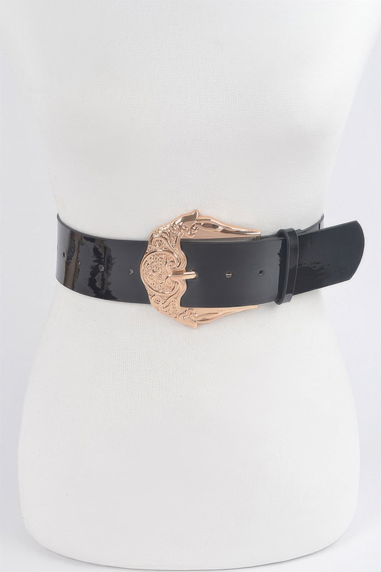 Metal Buckle Enamel Plus Size Belt
