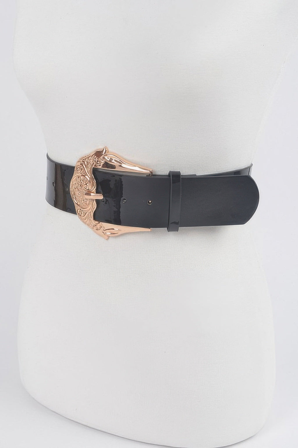 Metal Buckle Enamel Plus Size Belt