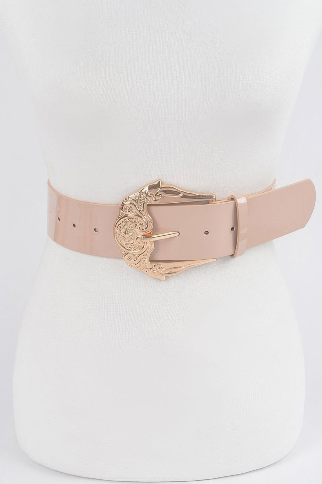 Metal Buckle Enamel Plus Size Belt