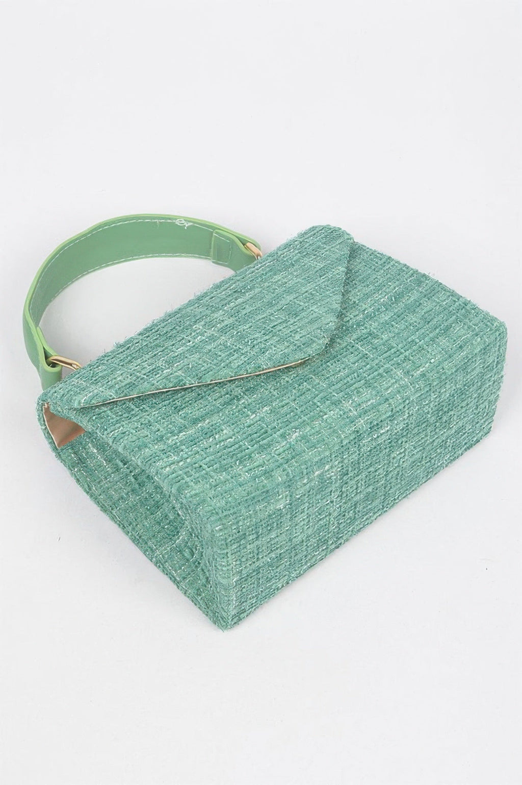 Tweed Top Handle Bag