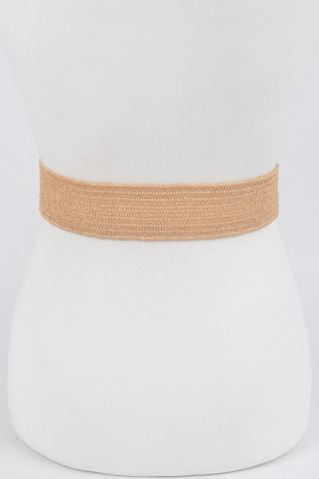 Square Metal Buckle Stretch Belt