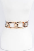 Oversized Chain Transparent Plus Size Belt