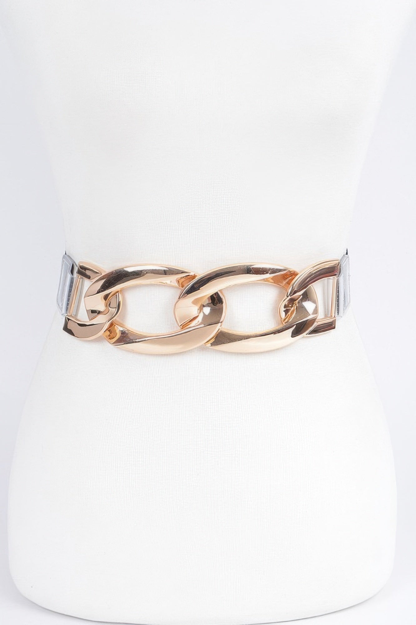Oversized Chain Transparent Plus Size Belt