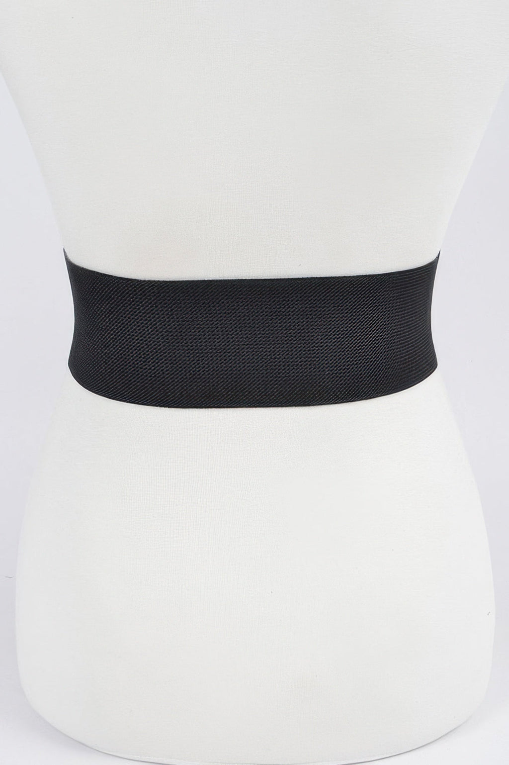 Faux Leather Wide Elastic Plus Size Belt