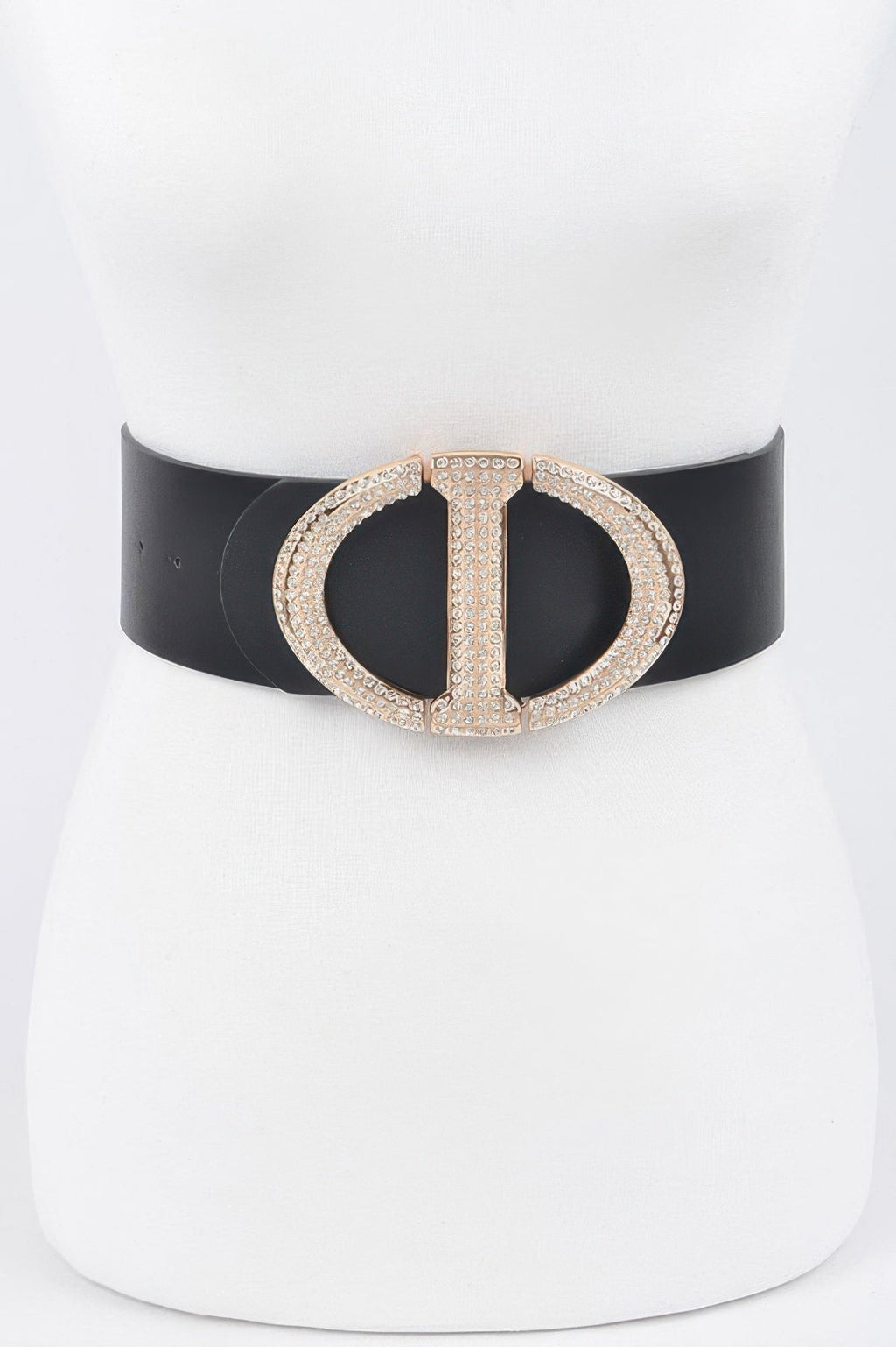 Rhinestone Buckle Plus Size Waist Belt
