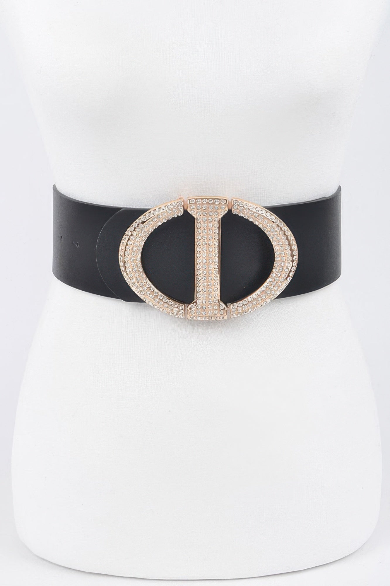 Rhinestone Buckle Plus Size Waist Belt
