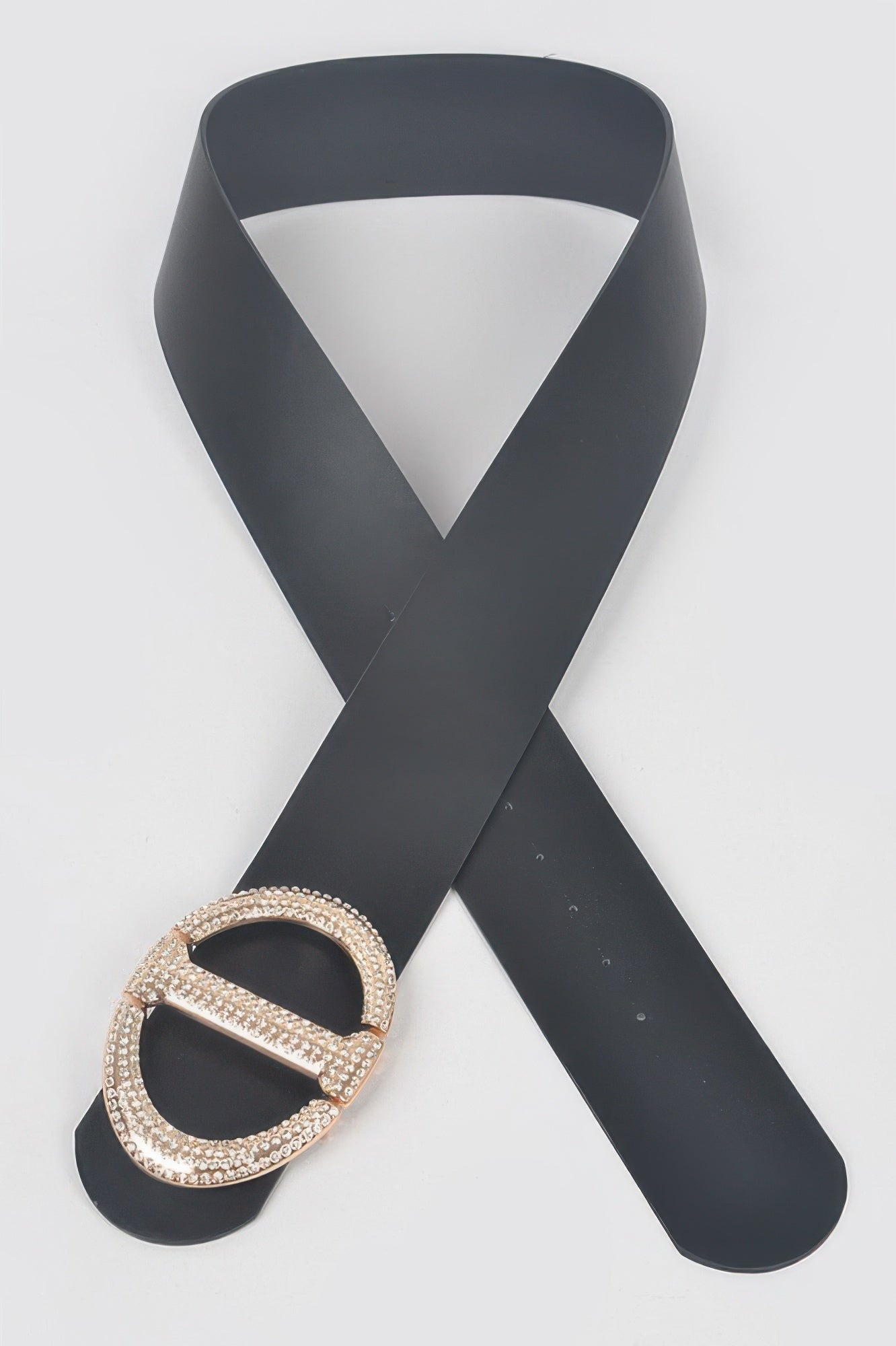 Rhinestone Buckle Plus Size Waist Belt