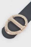 Rhinestone Buckle Plus Size Waist Belt