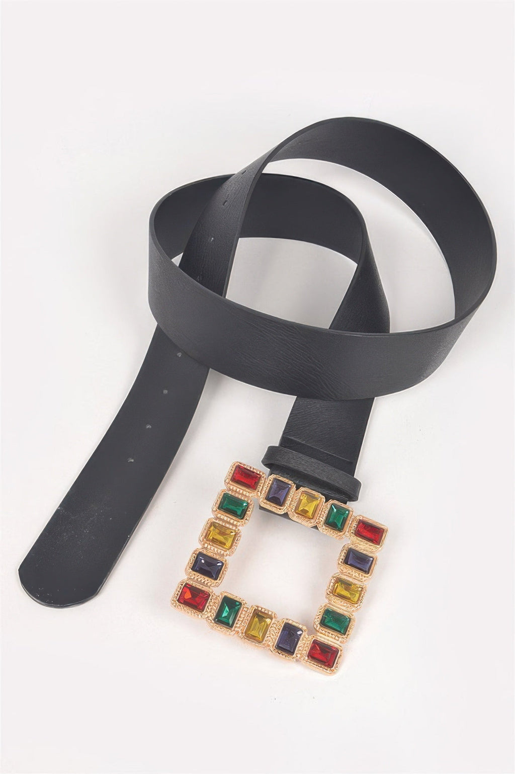 Rhinestone Gemstone Square Plus Size Belt
