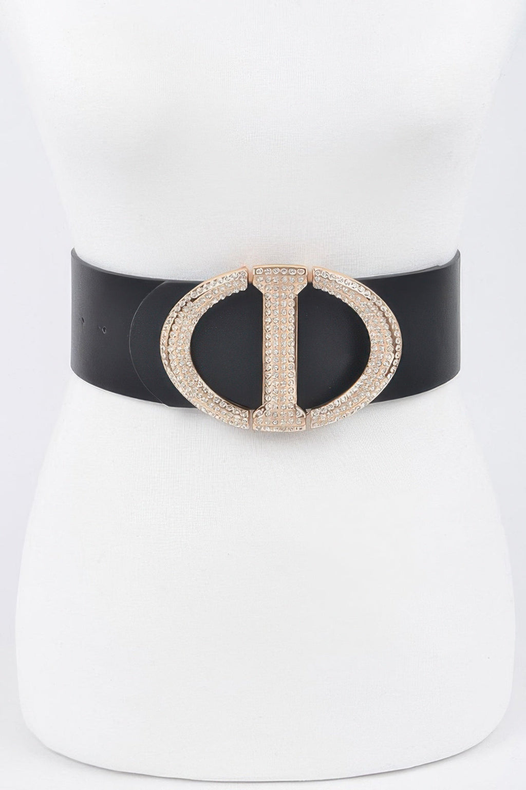 Rhinestone Buckle Waist Belt