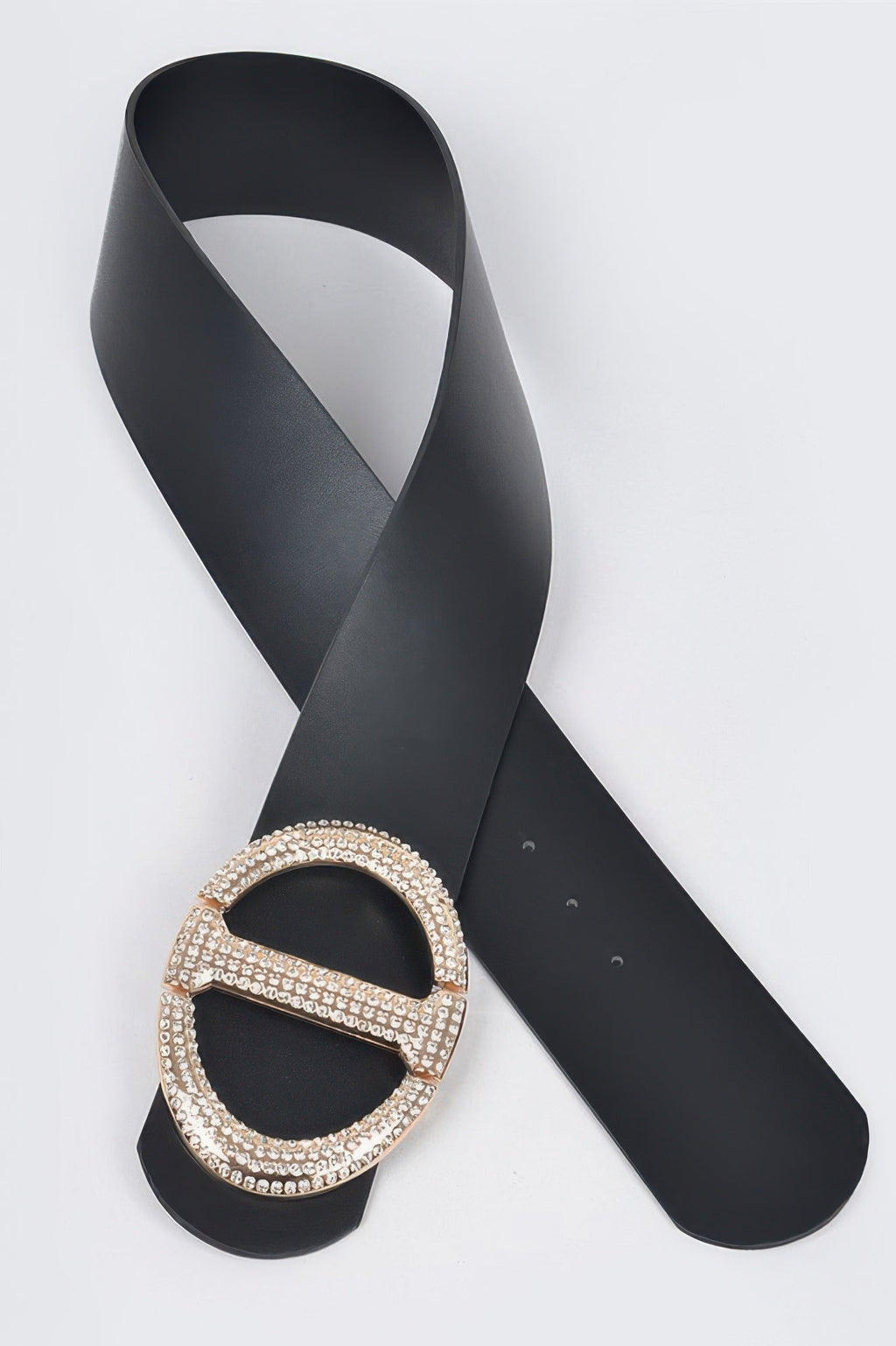 Rhinestone Buckle Waist Belt