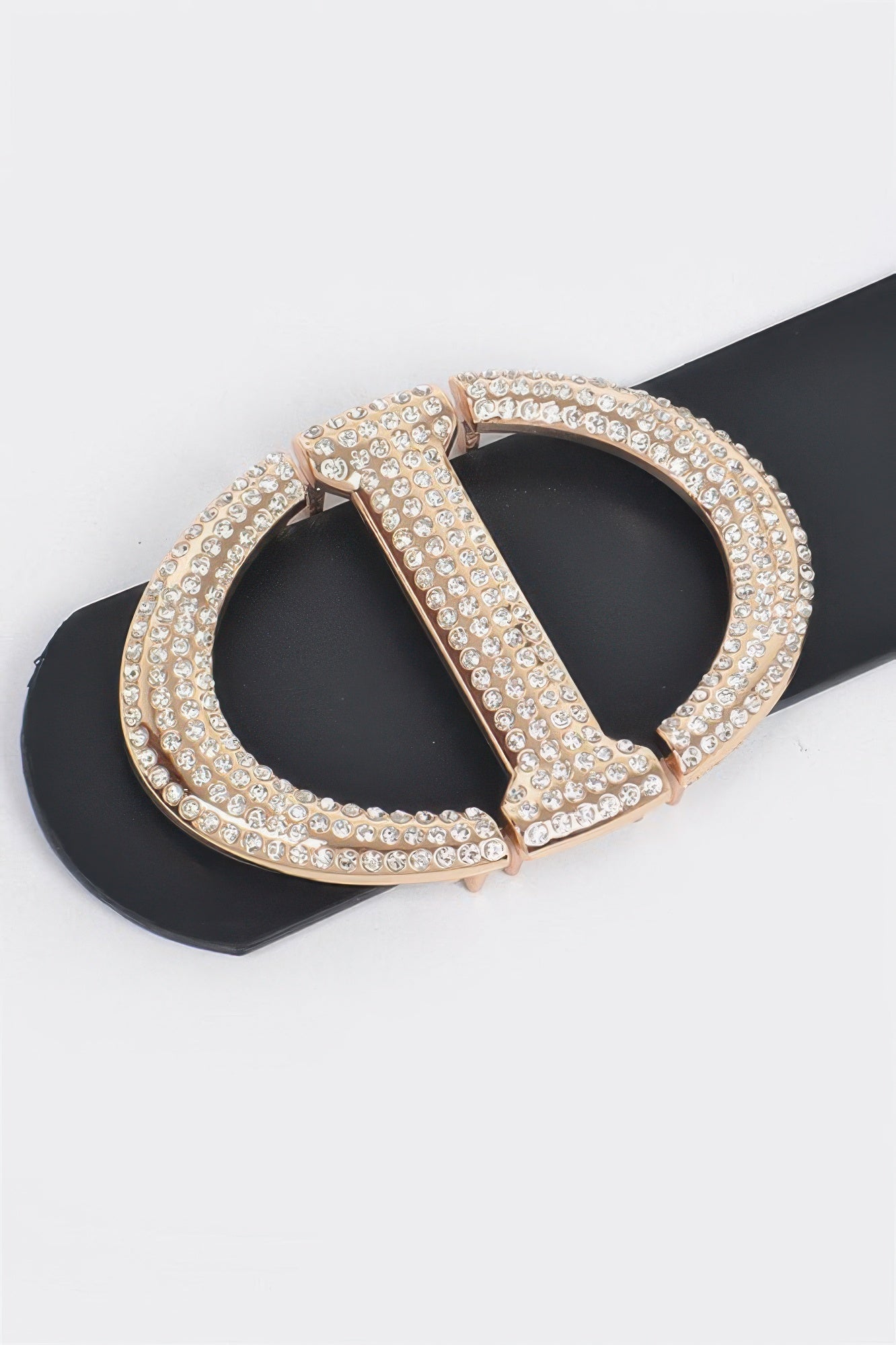 Rhinestone Buckle Waist Belt