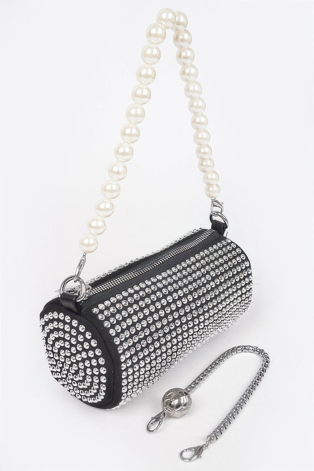 Hotfix Tube Pearl Handle Bag