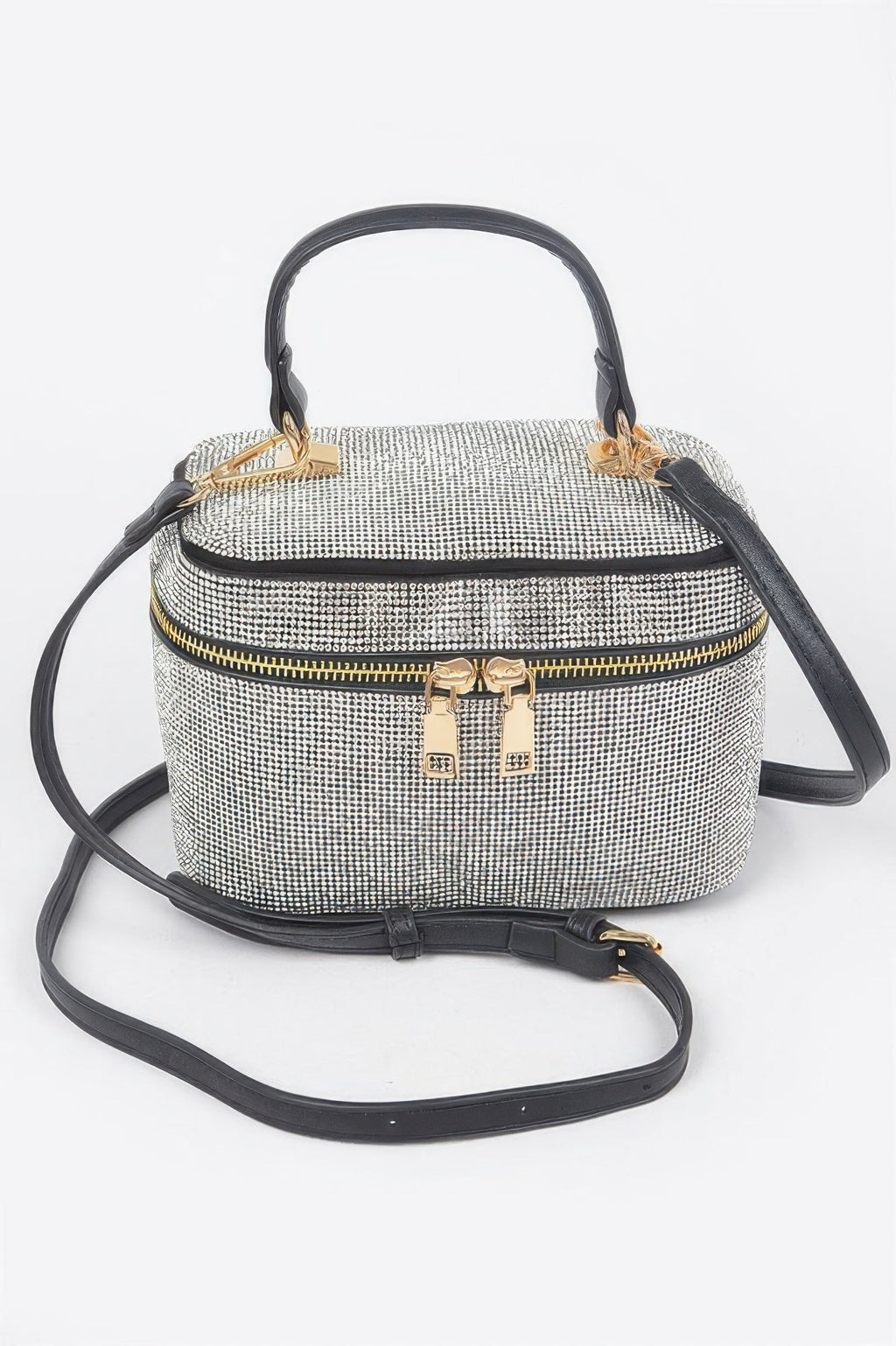 Rhinestone Top Handle Clutch