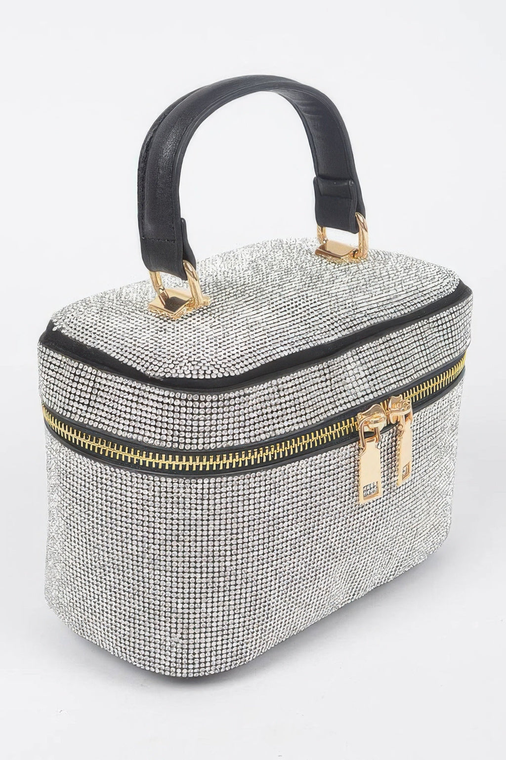 Rhinestone Top Handle Clutch