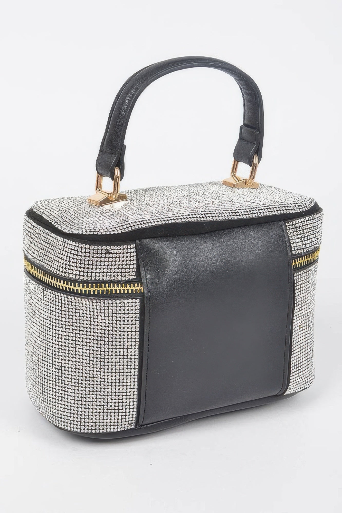 Rhinestone Top Handle Clutch