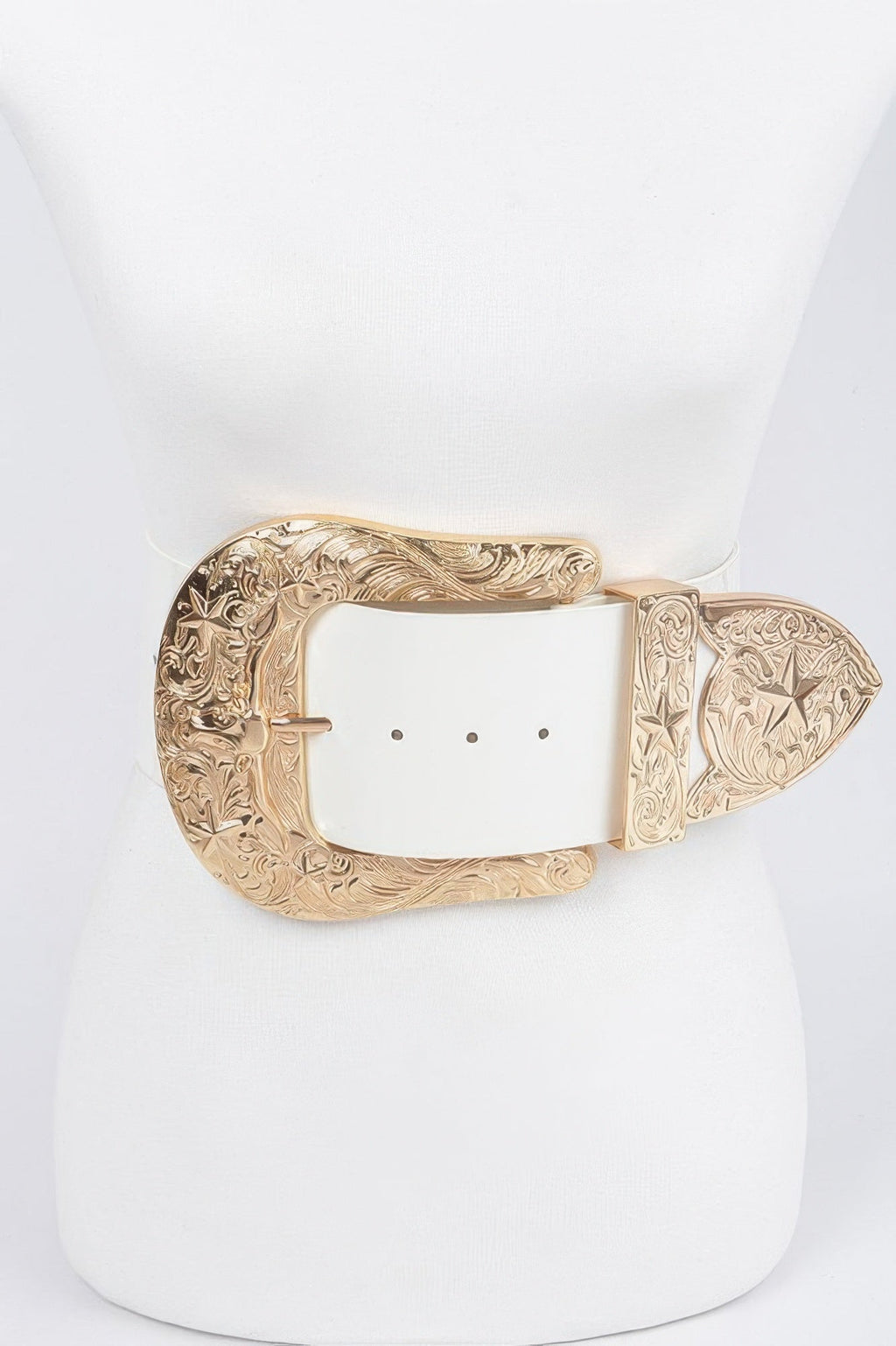 Oversized Multi Metal Waist Enamel Belt